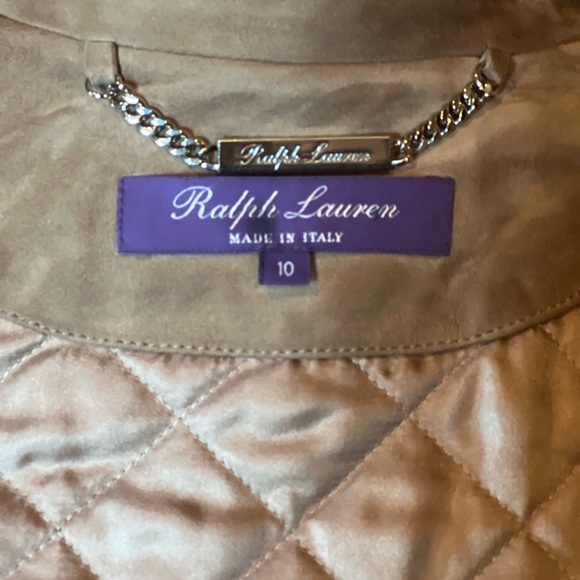Ralph Lauren Purple Label Suede Jacket Size 10 - Picture 4 of 6